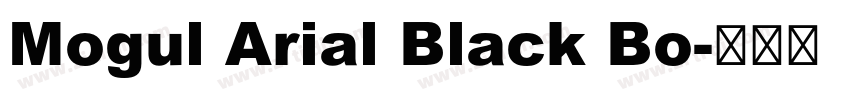 Mogul Arial Black Bo字体转换